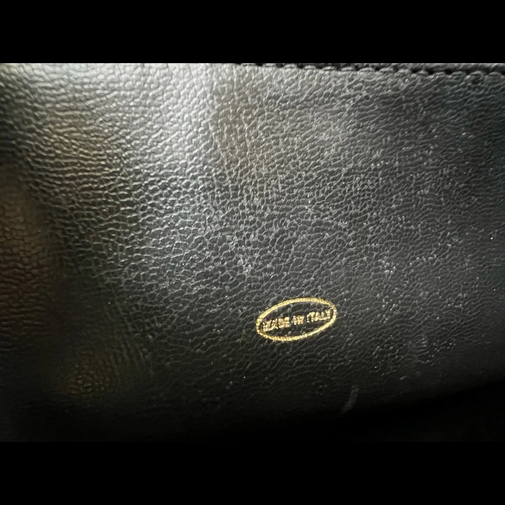Vintage CHANEL Black Quilted Leather Shoulder Bag with 24K Gold Chain Straps - Picture 14 of 16